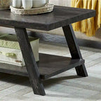Set di tavoli a 3 pezzi stile cavalletto nero/antracite/bianco/espresso/noce/grigio/beige