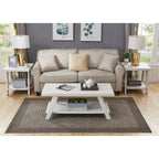 Set di tavoli a 3 pezzi stile cavalletto nero/antracite/bianco/espresso/noce/grigio/beige