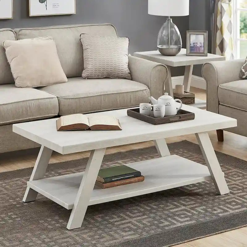 Set di tavoli a 3 pezzi stile cavalletto nero/antracite/bianco/espresso/noce/grigio/beige