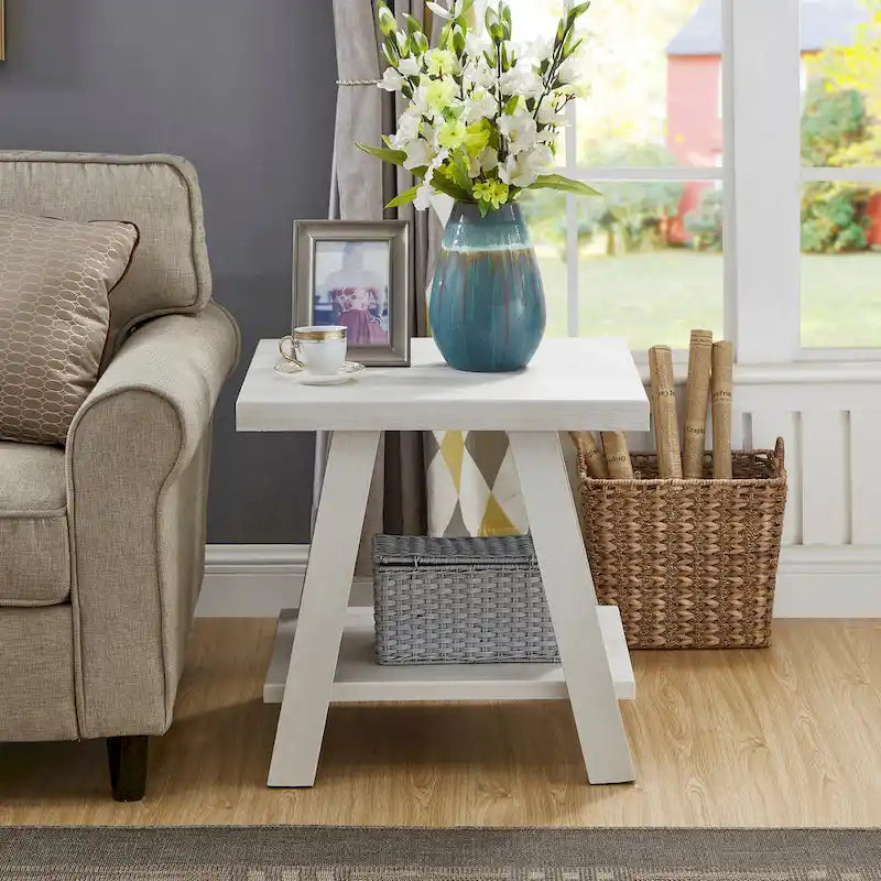 Set di tavoli a 3 pezzi stile cavalletto nero/antracite/bianco/espresso/noce/grigio/beige