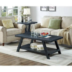 Set di tavoli a 3 pezzi stile cavalletto nero/antracite/bianco/espresso/noce/grigio/beige