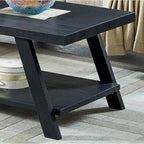 Set di tavoli a 3 pezzi stile cavalletto nero/antracite/bianco/espresso/noce/grigio/beige