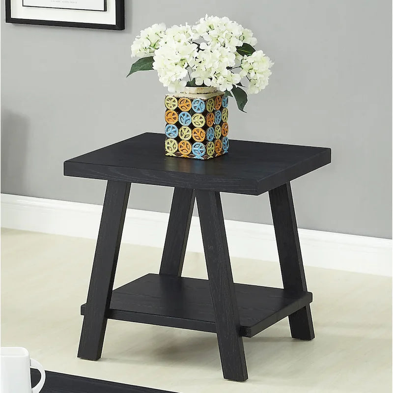Set di tavoli a 3 pezzi stile cavalletto nero/antracite/bianco/espresso/noce/grigio/beige