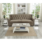 Set di tavoli a 3 pezzi stile cavalletto nero/antracite/bianco/espresso/noce/grigio/beige