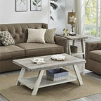 Set di tavoli a 3 pezzi stile cavalletto nero/antracite/bianco/espresso/noce/grigio/beige