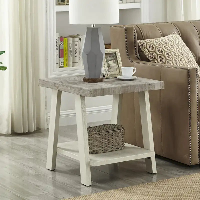 Set di tavoli a 3 pezzi stile cavalletto nero/antracite/bianco/espresso/noce/grigio/beige
