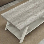 Set di tavoli a 3 pezzi stile cavalletto nero/antracite/bianco/espresso/noce/grigio/beige