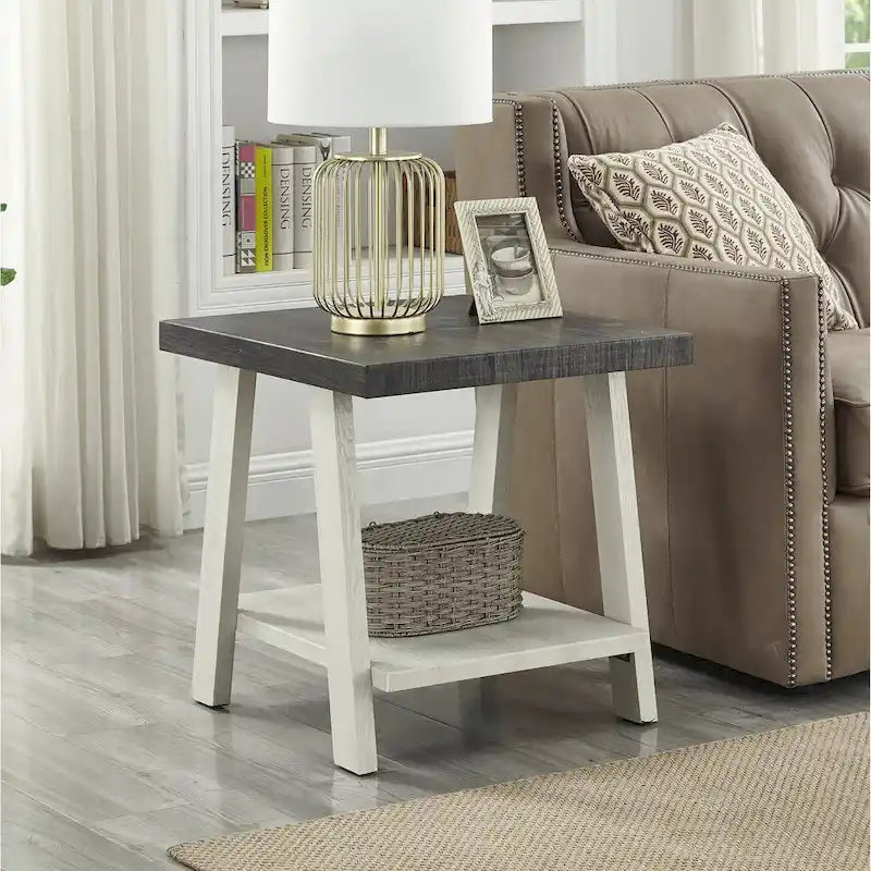 Set di tavoli a 3 pezzi stile cavalletto nero/antracite/bianco/espresso/noce/grigio/beige