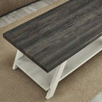 Set di tavoli a 3 pezzi stile cavalletto nero/antracite/bianco/espresso/noce/grigio/beige