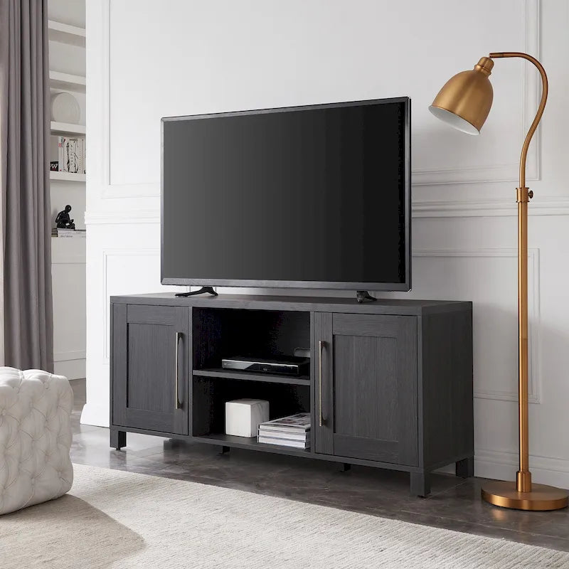 Mobile TV 58", Nero venato / Bianco / Grigio antracite / Rovere grigio / Marrone ontano, Stile tradizionale, Adatto per TV fino a 65"