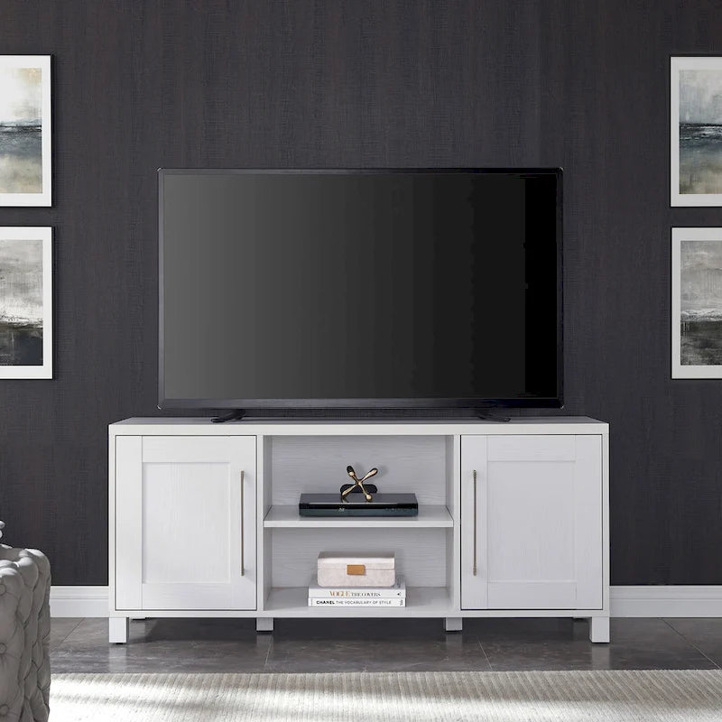 Mobile TV 58", Nero venato / Bianco / Grigio antracite / Rovere grigio / Marrone ontano, Stile tradizionale, Adatto per TV fino a 65"