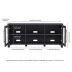 Mobile TV 58", Nero venato / Bianco / Grigio antracite / Rovere grigio / Marrone ontano, Stile tradizionale, Adatto per TV fino a 65"