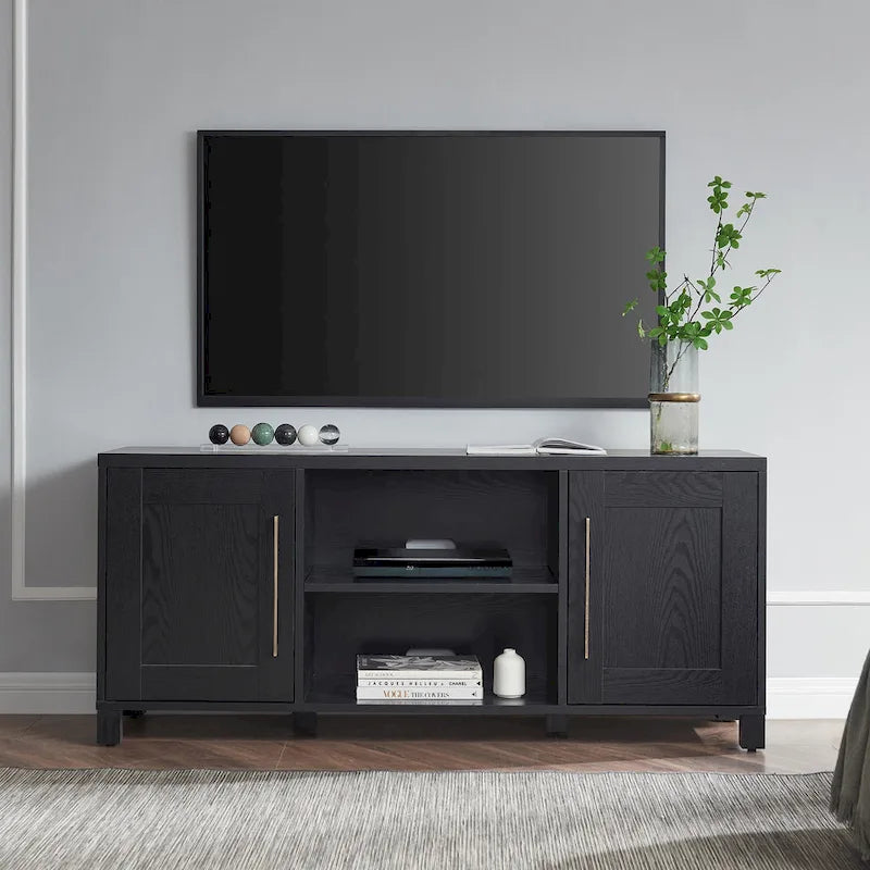 Mobile TV 58", Nero venato / Bianco / Grigio antracite / Rovere grigio / Marrone ontano, Stile tradizionale, Adatto per TV fino a 65"