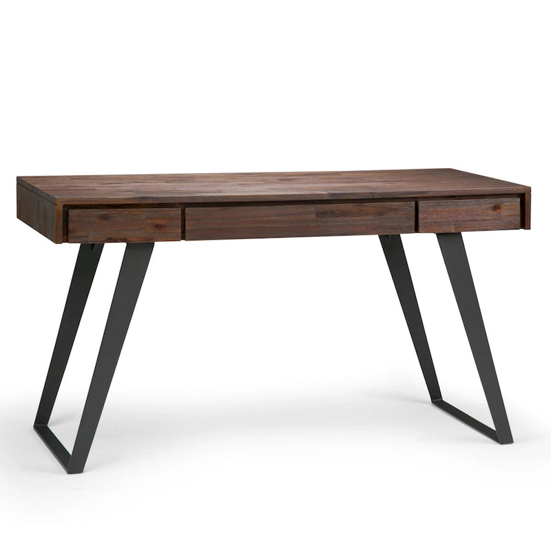 Scrivania industriale da 54" in legno e metallo – Colori assortiti effetto anticato, monoposto