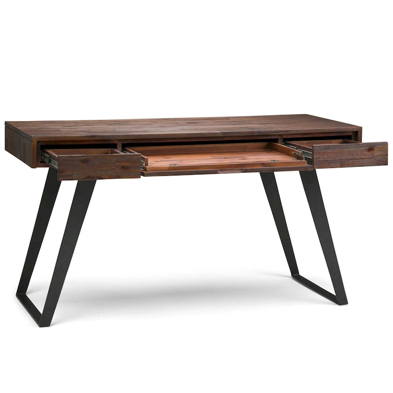 Scrivania industriale da 54" in legno e metallo – Colori assortiti effetto anticato, monoposto