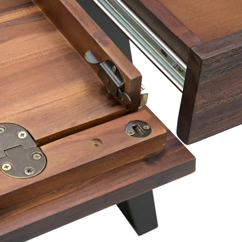 Scrivania industriale da 54" in legno e metallo – Colori assortiti effetto anticato, monoposto