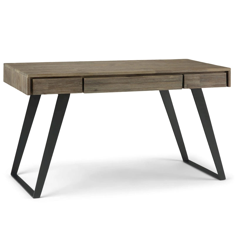 Scrivania industriale da 54" in legno e metallo – Colori assortiti effetto anticato, monoposto