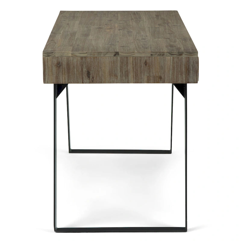Scrivania industriale da 54" in legno e metallo – Colori assortiti effetto anticato, monoposto