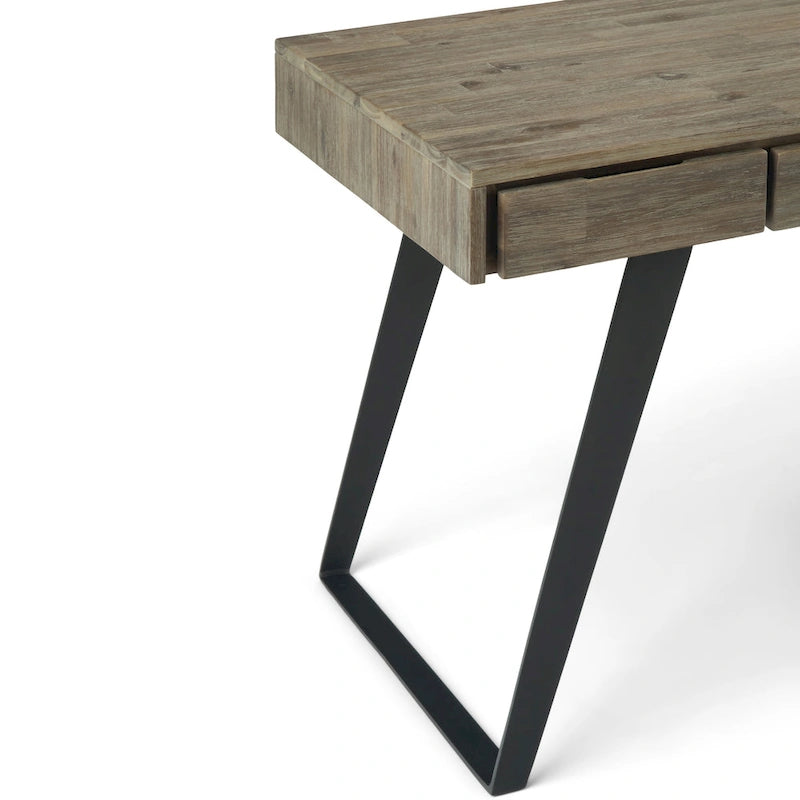 Scrivania industriale da 54" in legno e metallo – Colori assortiti effetto anticato, monoposto