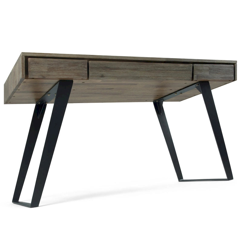 Scrivania industriale da 54" in legno e metallo – Colori assortiti effetto anticato, monoposto