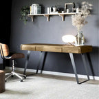 Scrivania industriale da 54" in legno e metallo – Colori assortiti effetto anticato, monoposto