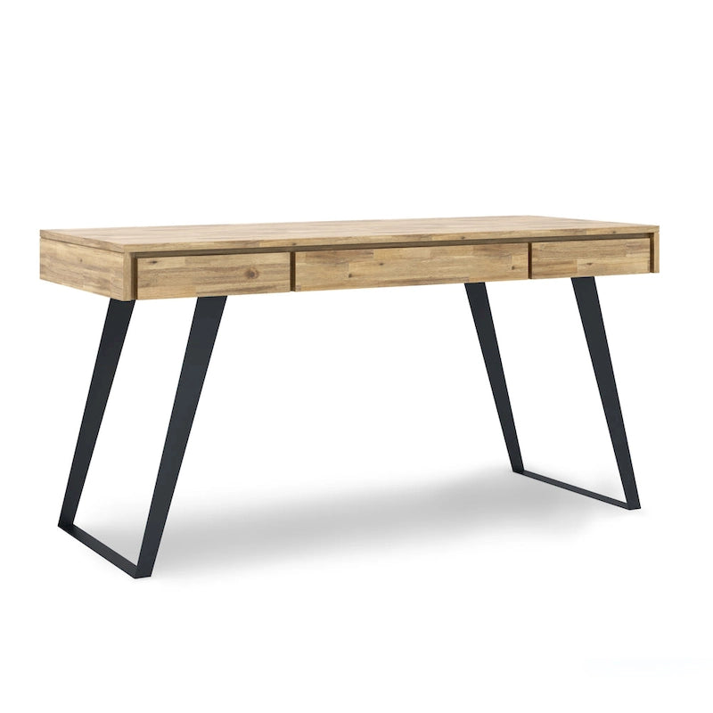 Scrivania industriale da 54" in legno e metallo – Colori assortiti effetto anticato, monoposto