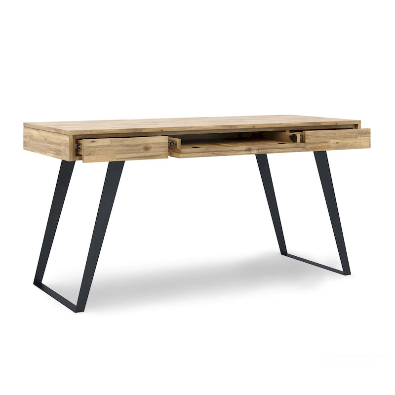 Scrivania industriale da 54" in legno e metallo – Colori assortiti effetto anticato, monoposto