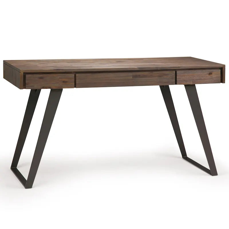 Scrivania industriale da 54" in legno e metallo – Colori assortiti effetto anticato, monoposto