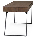 Scrivania industriale da 54" in legno e metallo – Colori assortiti effetto anticato, monoposto
