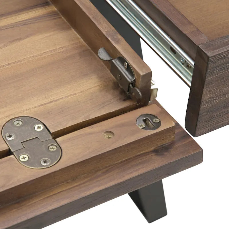 Scrivania industriale da 54" in legno e metallo – Colori assortiti effetto anticato, monoposto