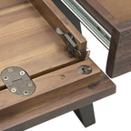 Scrivania industriale da 54" in legno e metallo – Colori assortiti effetto anticato, monoposto