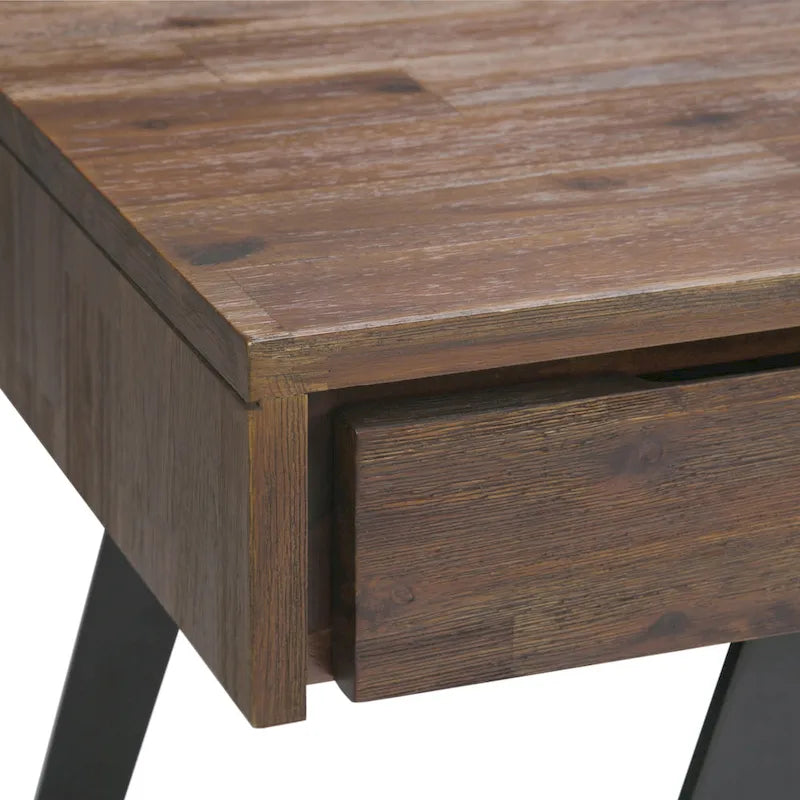 Scrivania industriale da 54" in legno e metallo – Colori assortiti effetto anticato, monoposto