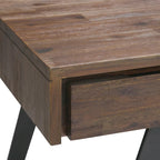 Scrivania industriale da 54" in legno e metallo – Colori assortiti effetto anticato, monoposto