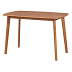Set Angolare da Pranzo 4 Pezzi Beige / Blu / Grigio – Panca Imbottita con Tavolo in Noce, Posti a Sedere per 4