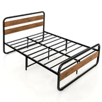 Struttura letto a piattaforma Black Arc con testiera e pediera, piazza e mezza / matrimoniale