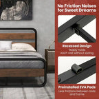 Struttura letto a piattaforma Black Arc con testiera e pediera, piazza e mezza / matrimoniale