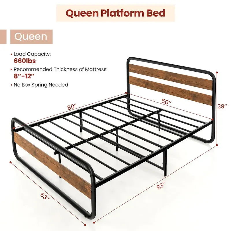 Struttura letto a piattaforma Black Arc con testiera e pediera, piazza e mezza / matrimoniale