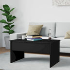 Tavolino da caffè con piano sollevabile, legno ingegnerizzato, uso singolo | Nero / Grigio Sonoma / Bianco lucido / Rovere affumicato / Bianco