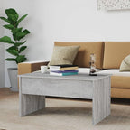 Tavolino da caffè con piano sollevabile, legno ingegnerizzato, uso singolo | Nero / Grigio Sonoma / Bianco lucido / Rovere affumicato / Bianco