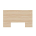 Testiera contenitore, rovere biondo naturale/rovere marrone, stile moderno, Queen/King