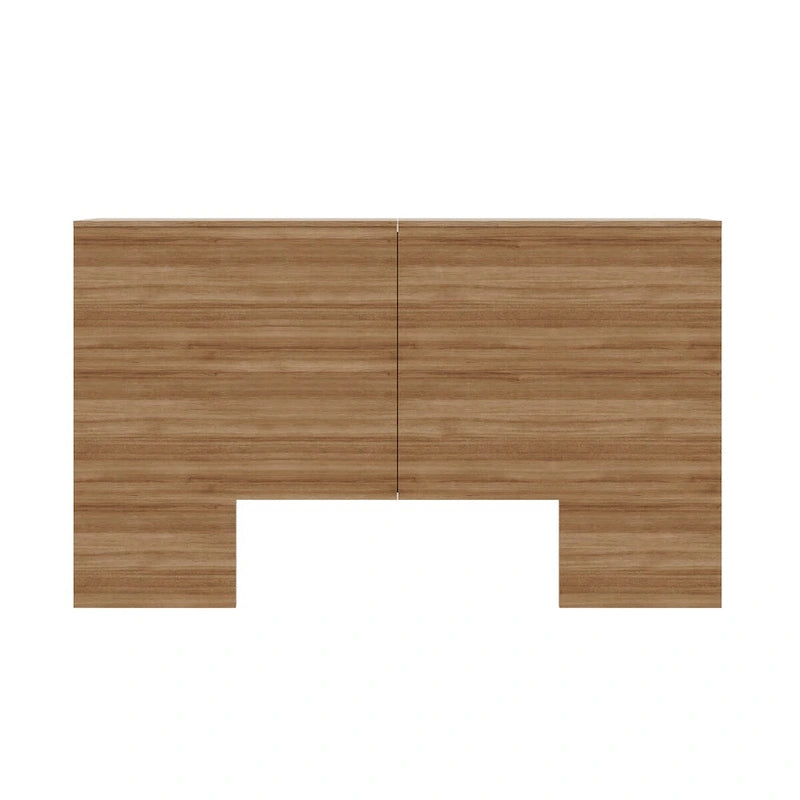 Testiera contenitore, rovere biondo naturale/rovere marrone, stile moderno, Queen/King