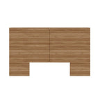 Testiera contenitore, rovere biondo naturale/rovere marrone, stile moderno, Queen/King