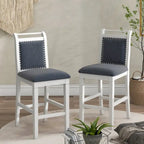 Set tavolo da pranzo con ante a ribalta beige/bianco/marrone, stile rustico, 2 posti