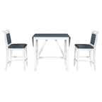 Set tavolo da pranzo con ante a ribalta beige/bianco/marrone, stile rustico, 2 posti
