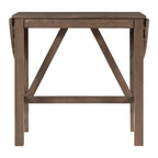 Set tavolo da pranzo con ante a ribalta beige/bianco/marrone, stile rustico, 2 posti