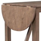 Set tavolo da pranzo con ante a ribalta beige/bianco/marrone, stile rustico, 2 posti