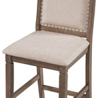 Set tavolo da pranzo con ante a ribalta beige/bianco/marrone, stile rustico, 2 posti