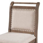 Set tavolo da pranzo con ante a ribalta beige/bianco/marrone, stile rustico, 2 posti