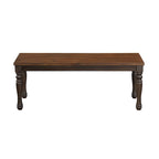Panca da Pranzo Bicolore Marrone con Gambe Tornite, Singola, 48"