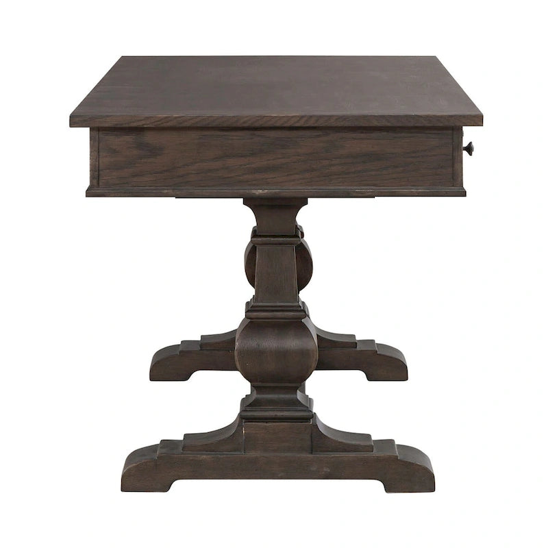 Scrivania singola Saddle Brown